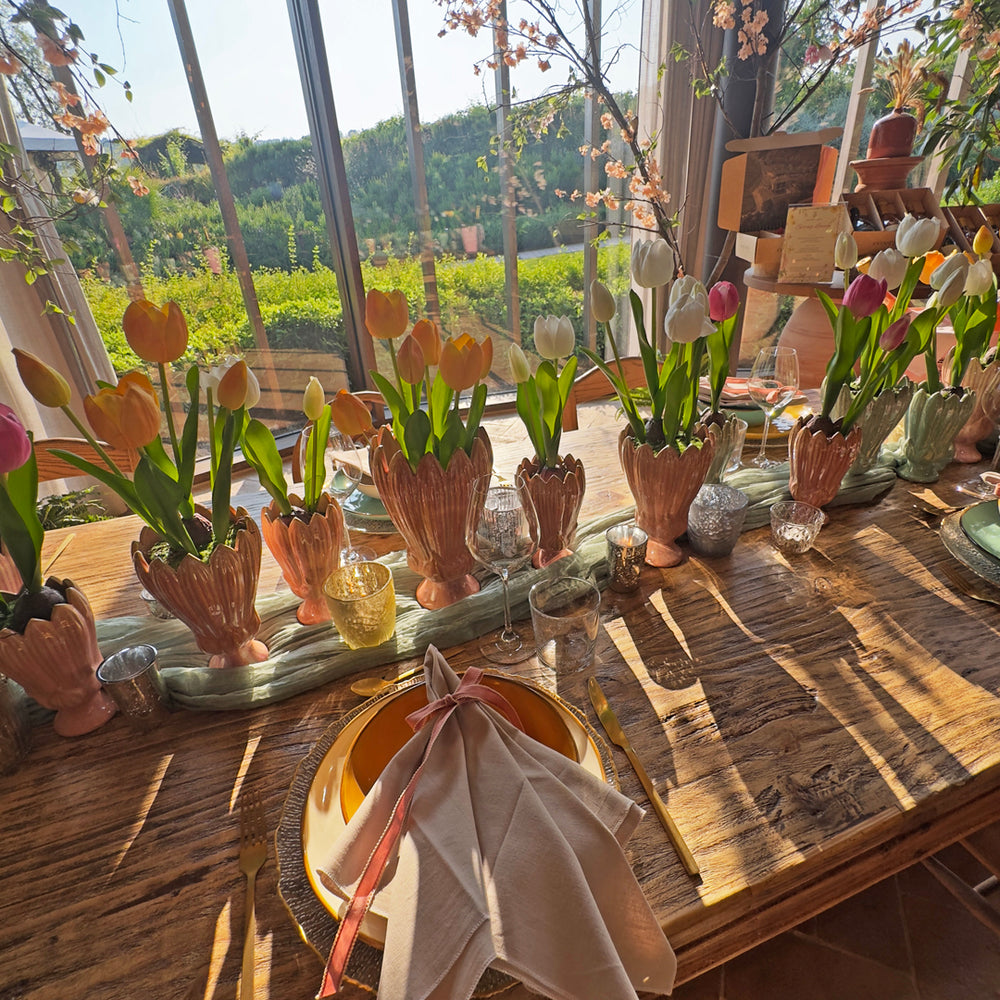 Antipastiera THUN Country - Con Tulipani E Fiori | Porcellana, Ø24.5cm | Microonde E Lavastoviglie - Foto 2